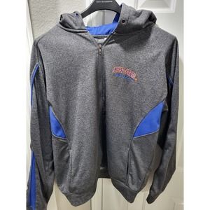 Boise State Broncos Sweatshirt Adult XXL‎ Gray Blue Hoodie Colesseum Mens